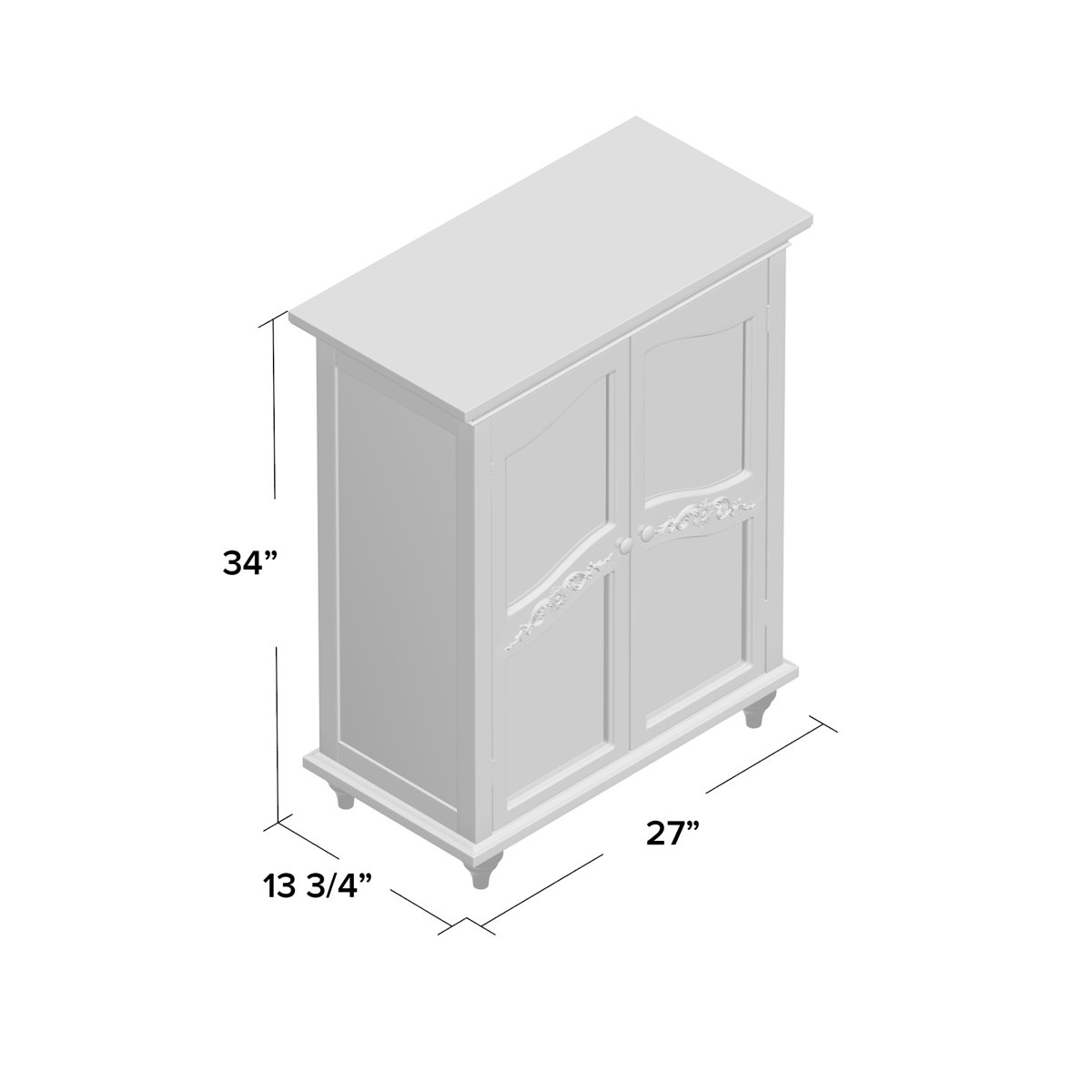 Charlton Home® Ione 27'' W x 34'' H x 13.75'' D FreeStanding Bathroom & Reviews Wayfair